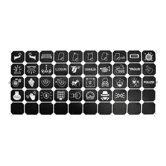 Ekstra stickers til commander betjeningspanel - 