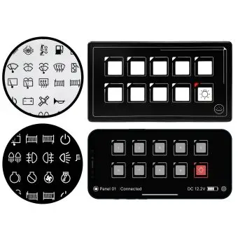 Trykpanel m. 6 eller 10 knapper - 