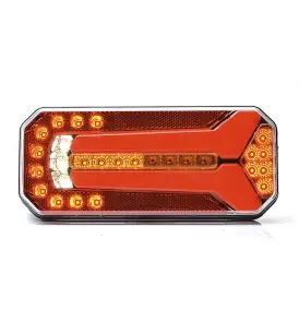 WAS W150DD LED Baglygte m. dynamisk blinklys - Belysning