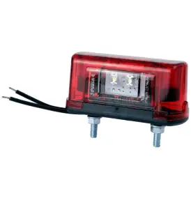 Smal lav LED nummerpladelygte m/u. baglys - Nummerpladelygter